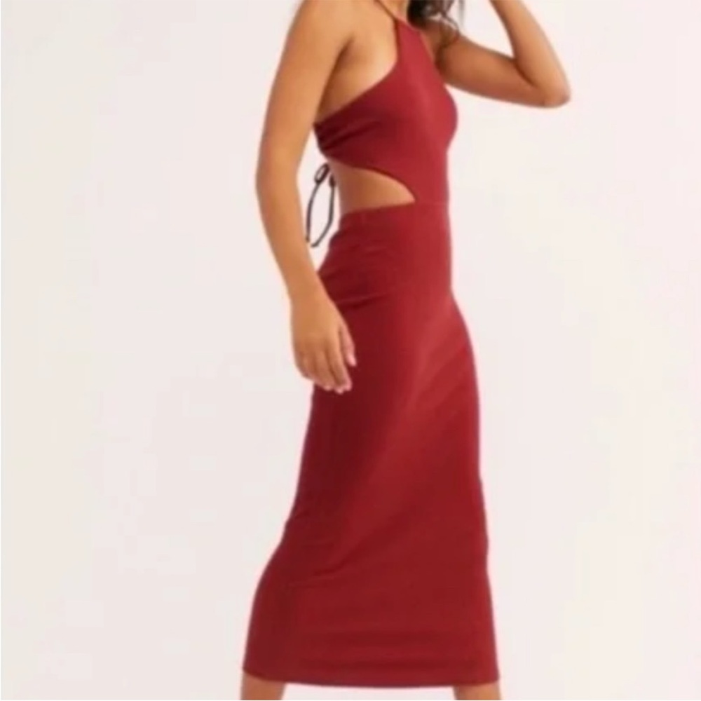 Free People Red Midi Dress